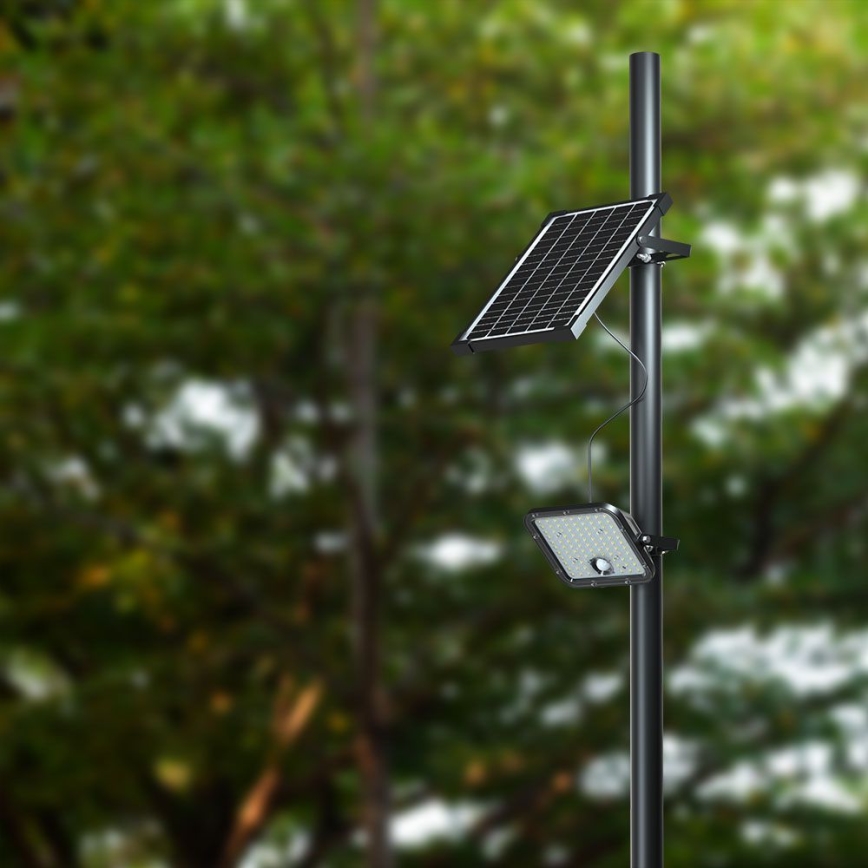 LED Solarni reflektor sa senzorom LED/30W/6,4V 4000K + Daljinski upravljač