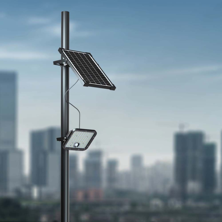 LED Solarni reflektor sa senzorom LED/30W/6,4V 4000K + Daljinski upravljač