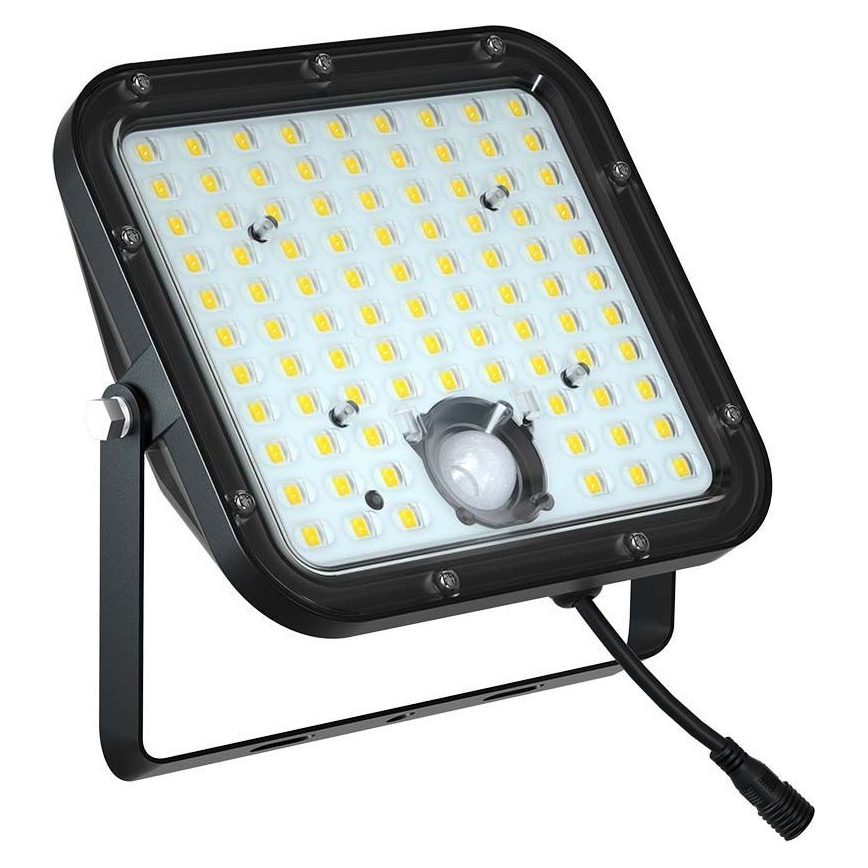 LED Solarni reflektor sa senzorom LED/30W/6,4V 4000K + Daljinski upravljač