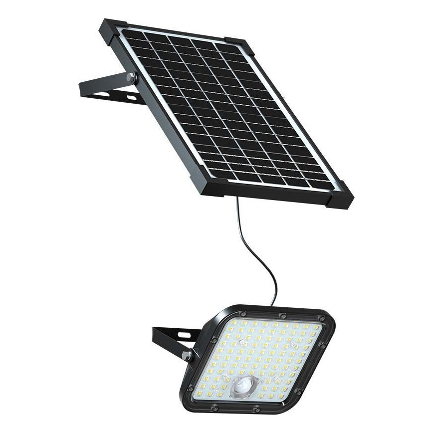 LED Solarni reflektor sa senzorom LED/30W/6,4V 4000K + Daljinski upravljač