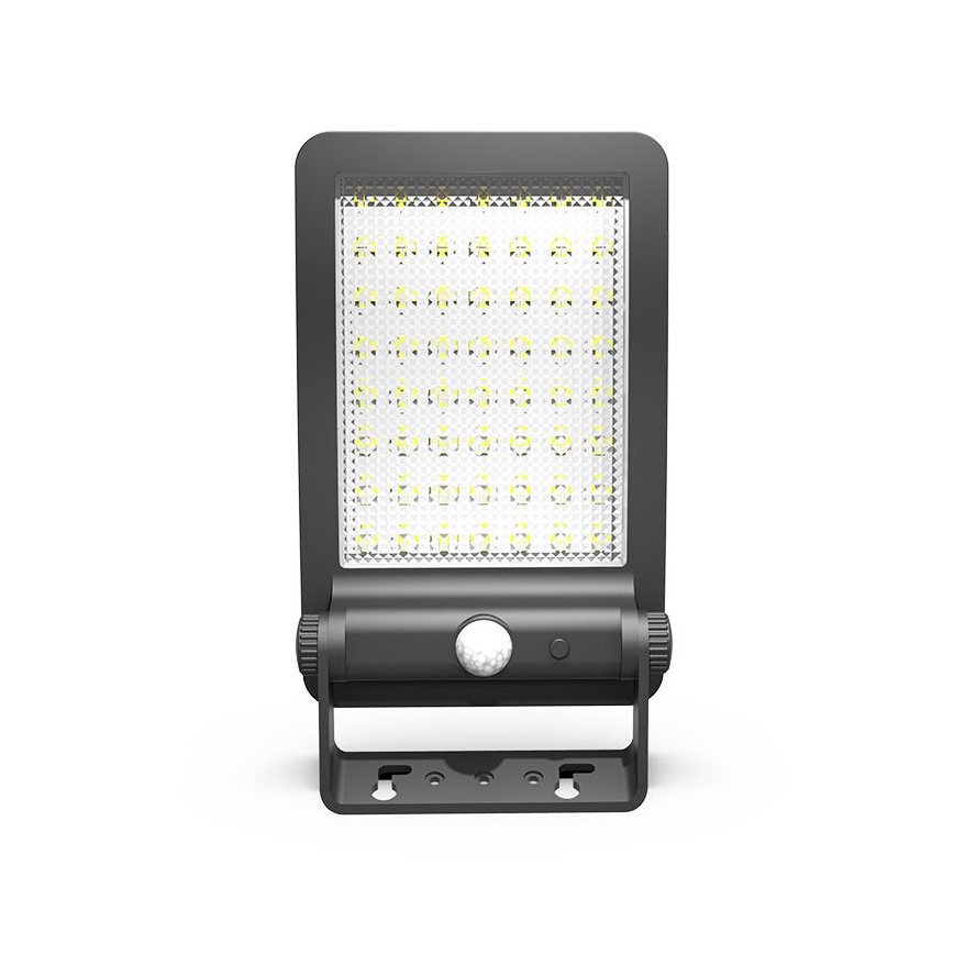 LED Solarni reflektor sa senzorom LED/5W/3,7V 4000K 1500 mAh IP54 crno