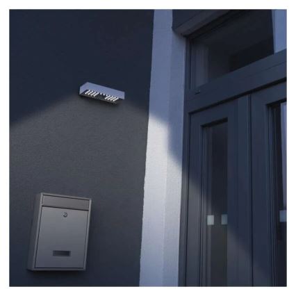 LED solarni reflektor sa senzorom pokreta, LED 3,7 V 3000 mAh, 4000 K, IP65, bela