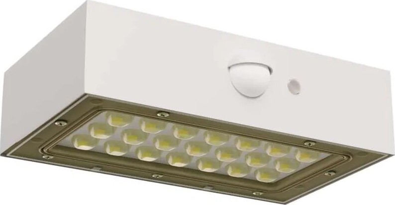 LED Solarni reflektor sa senzorom pokreta LED/3,7V 1200mAh 4000K IP65 bela