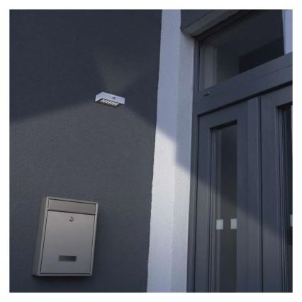 LED Solarni reflektor sa senzorom pokreta LED/3,7V 1200mAh 4000K IP65 bela