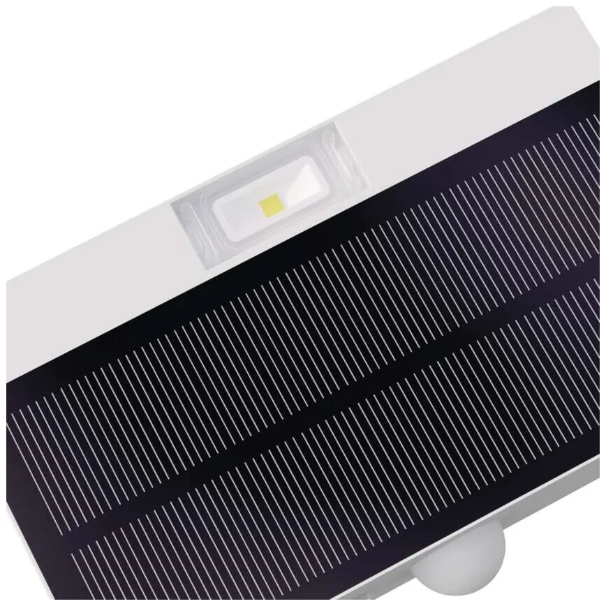 LED Solarni reflektor sa senzorom pokreta LED/3,7V 1200mAh 4000K IP65 bela