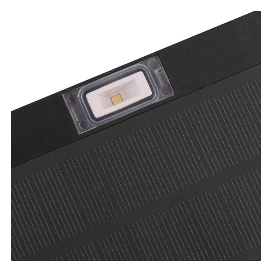 LED solarni reflektor sa senzorom pokreta LED/3,7V 1200mAh 4000K IP65 crna