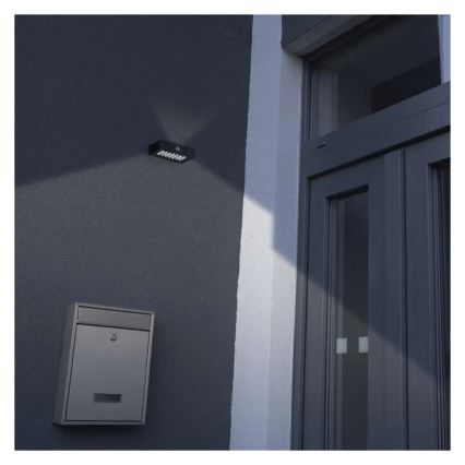 LED Solarni reflektor sa senzorom pokreta LED/3,7V 1200mAh 4000K IP65 crno