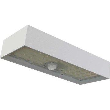 LED Solarni reflektor sa senzorom pokreta LED/3,7V 3000mAh 4000K IP65 bela