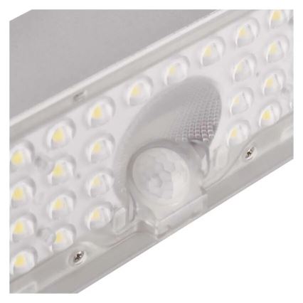 LED Solarni reflektor sa senzorom pokreta LED/3,7V 3000mAh 4000K IP65 bela