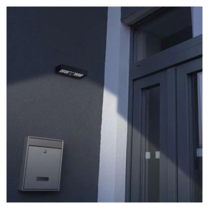 LED Solarni reflektor sa senzorom pokreta LED/3,7V 3000mAh 4000K IP65 crno
