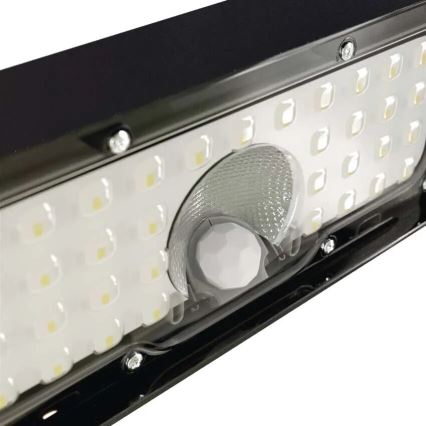 LED Solarni reflektor sa senzorom pokreta LED/3,7V 3000mAh 4000K IP65 crno