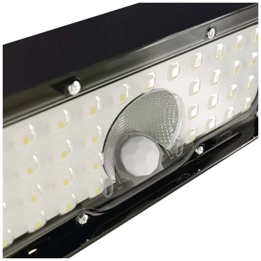 LED Solarni reflektor sa senzorom pokreta LED/3,7V 3000mAh 4000K IP65 crno