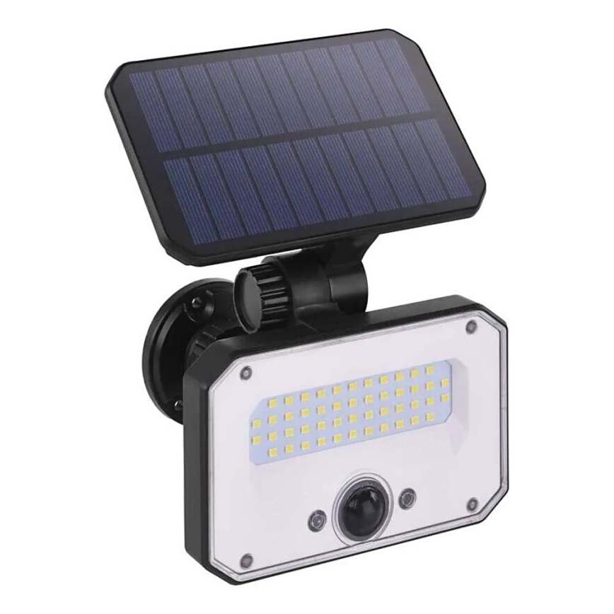 LED Solarni reflektor sa senzorom pokreta SPILO LED/3,7V 3600mAh 4000K IP54 + Daljinski upravljač
