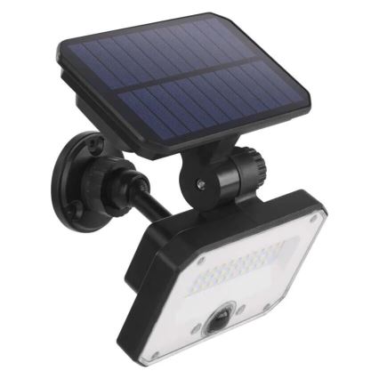 LED Solarni reflektor sa senzorom pokreta SPILO LED/3,7V 3600mAh 4000K IP54 + Daljinski upravljač
