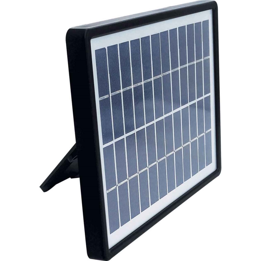 LED solarni reflektor sa senzorom TOMI LED/10W/7,4V 1800 mAh IP44 crni