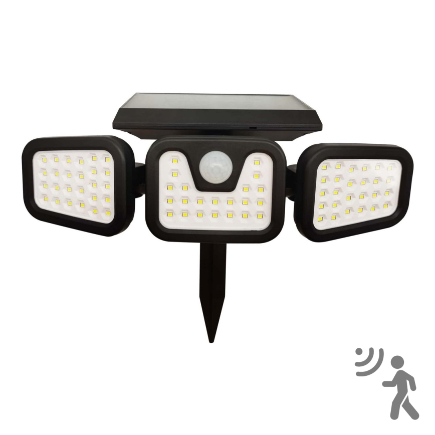 LED Solarni reflektor sa senzorom TRIO LED/0,6W/3,7V IP44