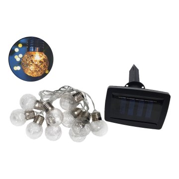 LED Solarni spoljni lancem 10xLED/1,2V 2,2 m IP44