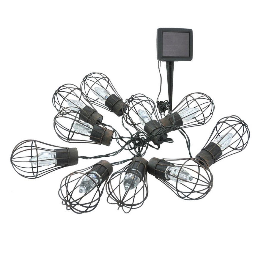 LED Solarni spoljni lancem 10xLED/1xAAA 3,8 m IP44