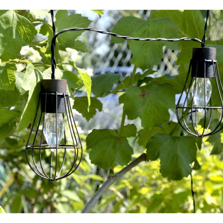 LED Solarni spoljni lancem 10xLED/1xAAA 3,8 m IP44