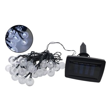 LED Solarni spoljni lancem 30xLED/1,2V 6,5 m IP44