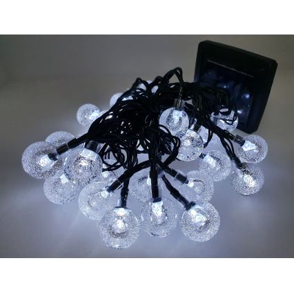 LED Solarni spoljni lancem 30xLED/1,2V 6,5 m IP44