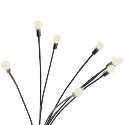 LED Solarno svetlo FIORINI 8xLED/1,2V 600mAh IP44 crno