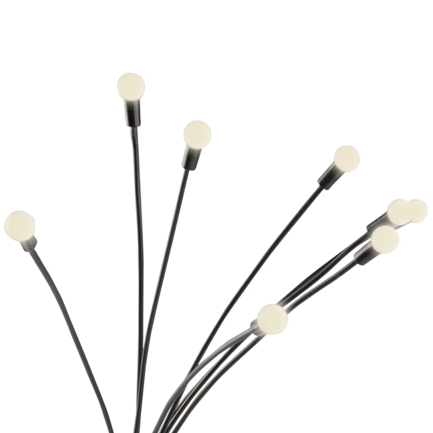 LED Solarno svetlo FIORINI 8xLED/1,2V 600mAh IP44 crno