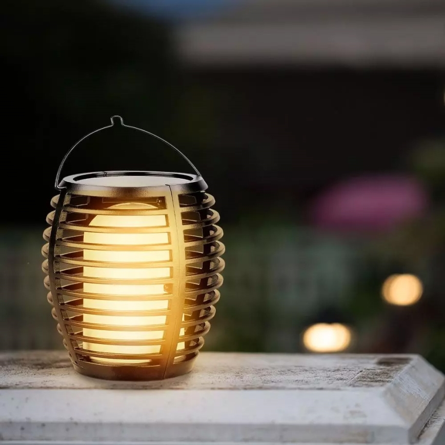 LED Solarno svetlo FLAME 4u1 1xLED/0,45W/3,7V IP44 500 mAh