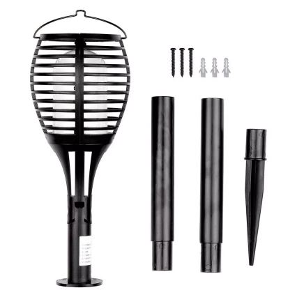 LED Solarno svetlo FLAME 4u1 1xLED/0,45W/3,7V IP44 500 mAh