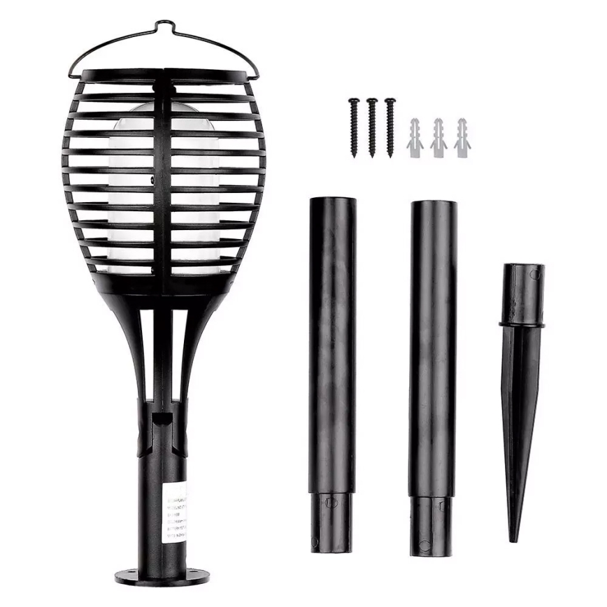 LED Solarno svetlo FLAME 4u1 1xLED/0,45W/3,7V IP44 500 mAh