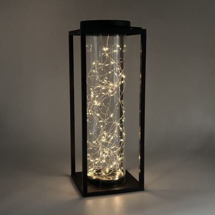 LED Solarno svetlo GLAMOUR LED/1,2V 600 mAh IP44 crno