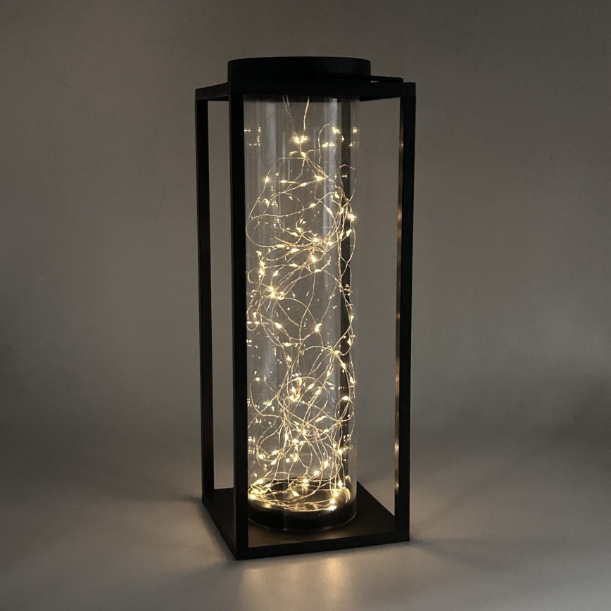 LED Solarno svetlo GLAMOUR LED/1,2V 600 mAh IP44 crno
