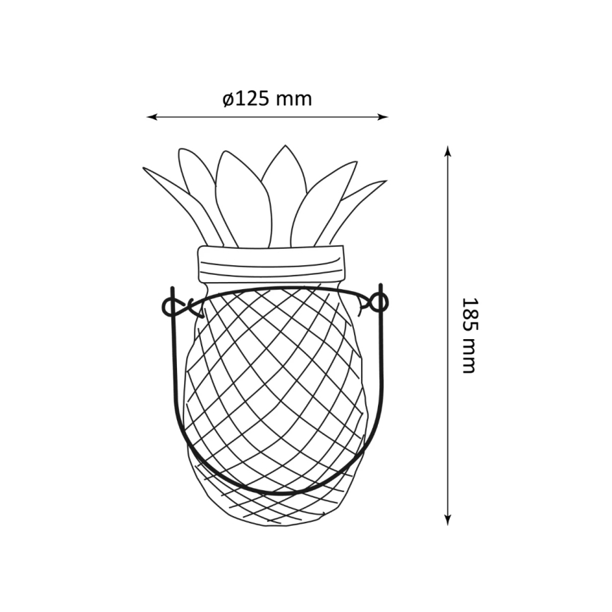 LED Solarno svetlo JAR LED/1,2V IP44 ananas