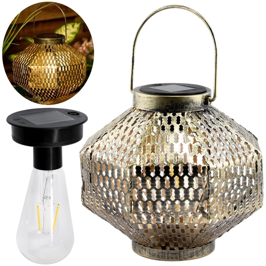 LED Solarno svetlo LAURA 1xE27/1,2V IP44