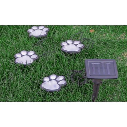 LED Solarno svetlo LED/0,14W/2V IP44 šape