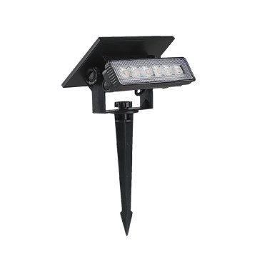 LED Solarno svetlo LED/0,9W/3,7V 3000K IP65 crno