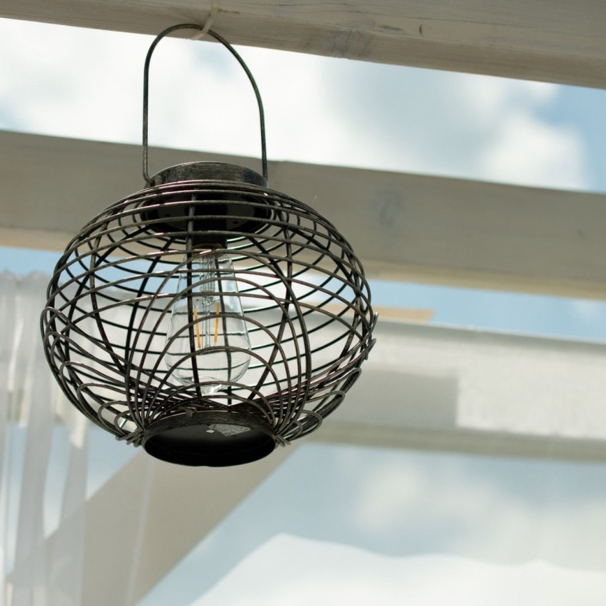 LED Solarno svetlo LUISA 1xE27/1,2V IP44