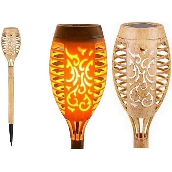 LED Solarno svetlo MINISPARK BAMBOO LED/1,8W/5,5V IP44 bež