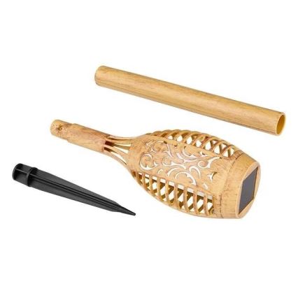 LED Solarno svetlo MINISPARK BAMBOO LED/1,8W/5,5V IP44 bež