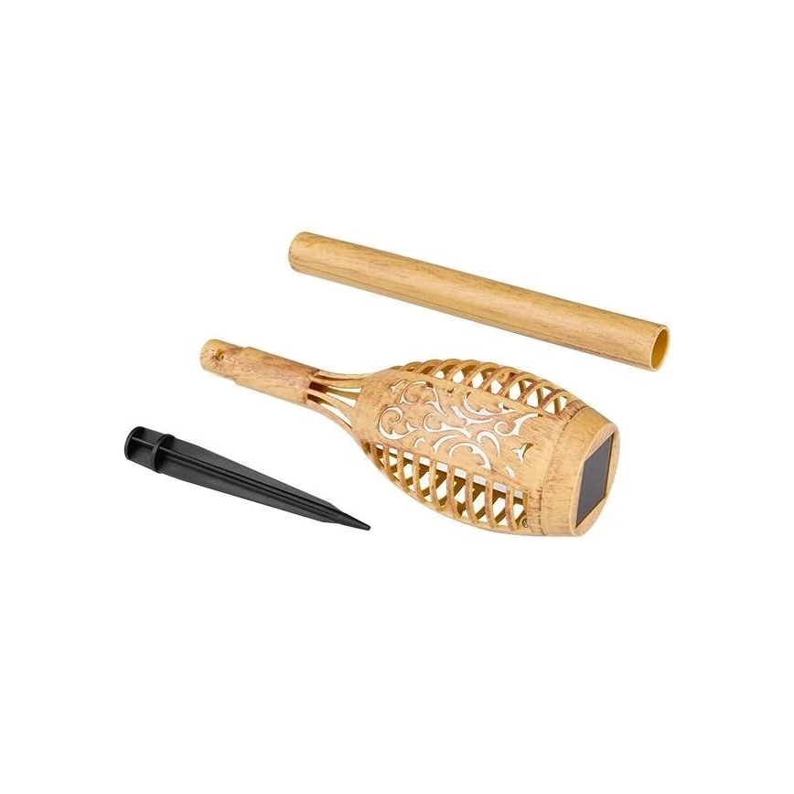 LED Solarno svetlo MINISPARK BAMBOO LED/1,8W/5,5V IP44 bež