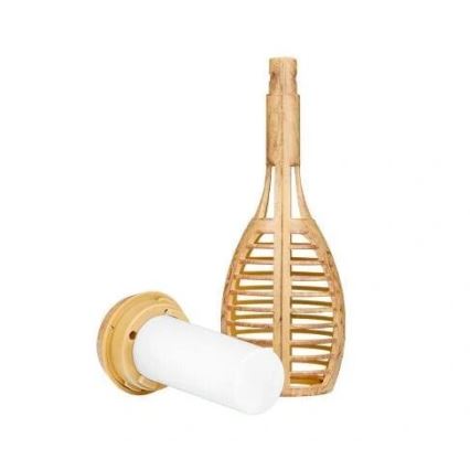 LED Solarno svetlo MINISPARK BAMBOO LED/1,8W/5,5V IP44 bež