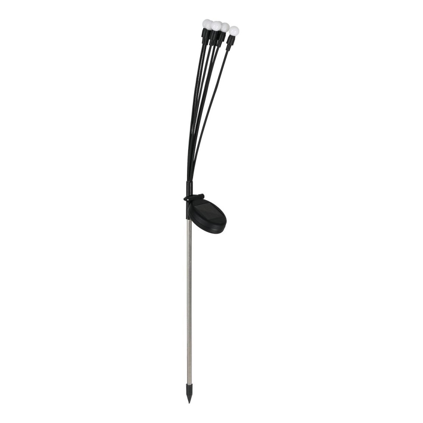 LED Solarno svetlo MULTI LED/0,06W/1,2V 150 mAh IP44 crno