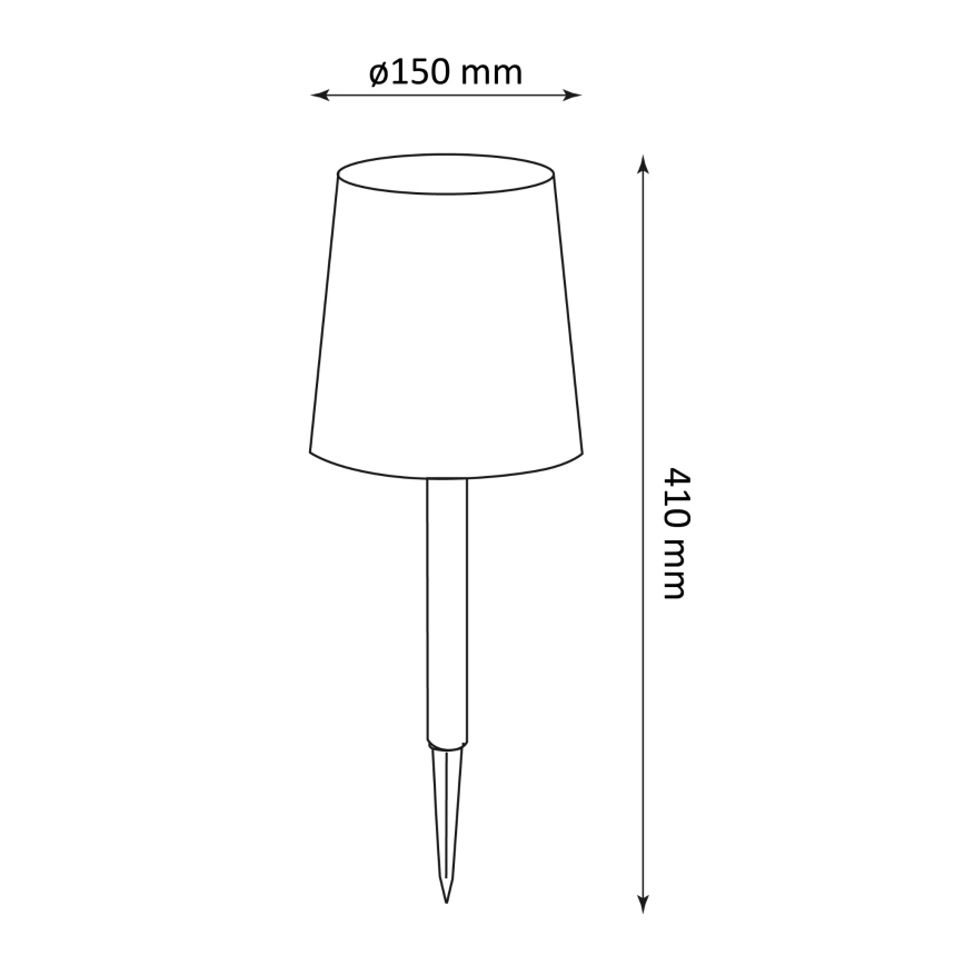 LED Solarno svetlo RUMBA LED/1,2V IP44
