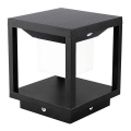 LED solarno svetlo sa senzorom LED/2W/5,5V 3000K IP65 2600 mAh crno