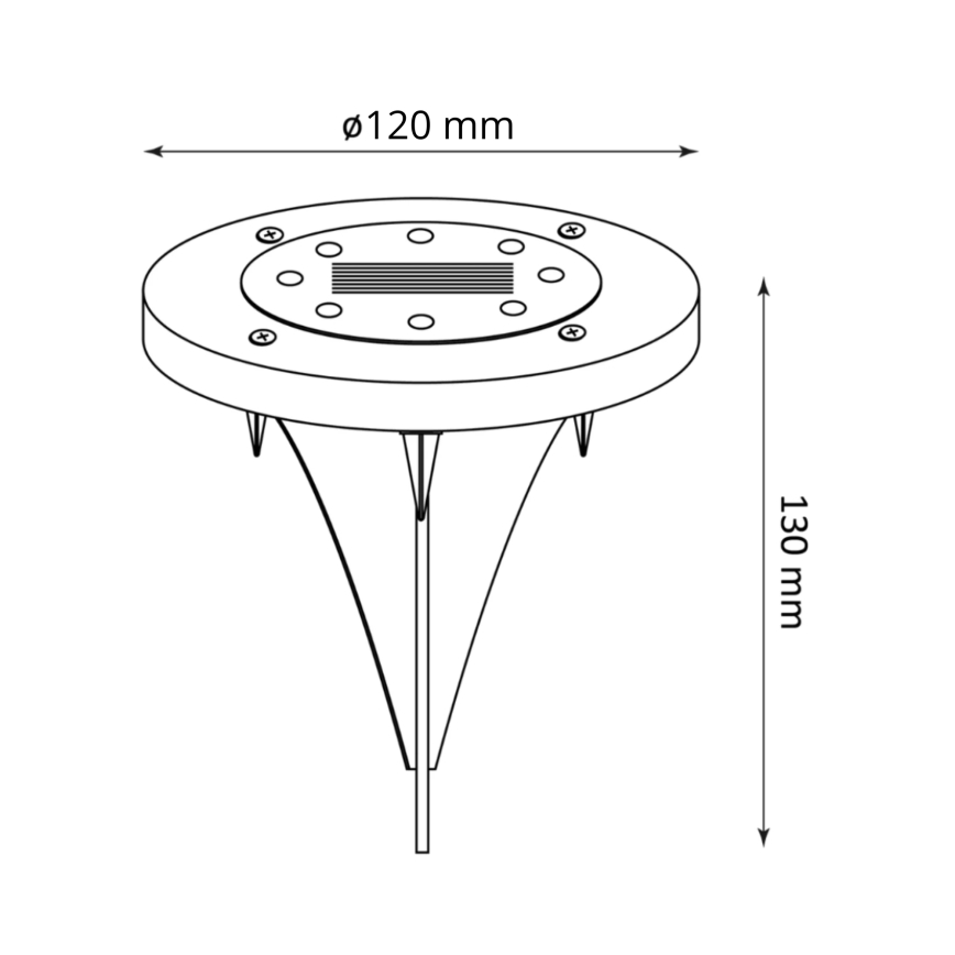 LED Solarno svetlo SOL LED/1,2V IP44