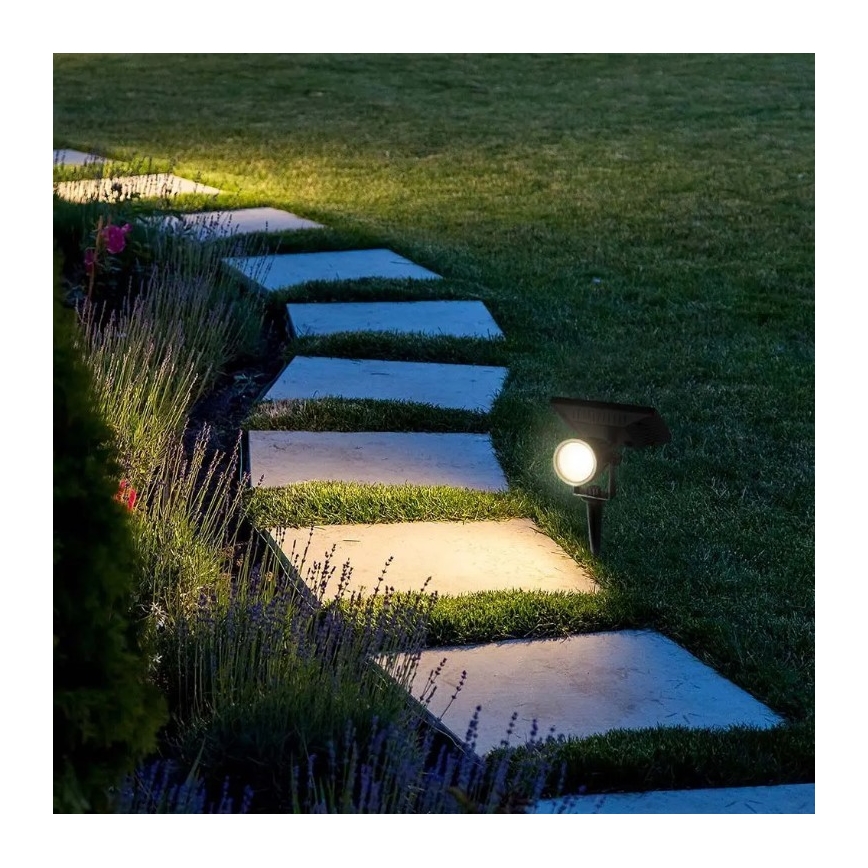 LED Solarno svetlo SPIKE LED/2W/5,5V IP65 3000K 1200 mAh