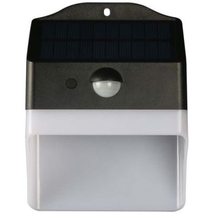 LED solarno zidno svetlo sa senzorom, LED/2W/3,7V, 4000K, IP65, 1200 mAh