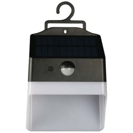 LED solarno zidno svetlo sa senzorom, LED/2W/3,7V, 4000K, IP65, 1200 mAh