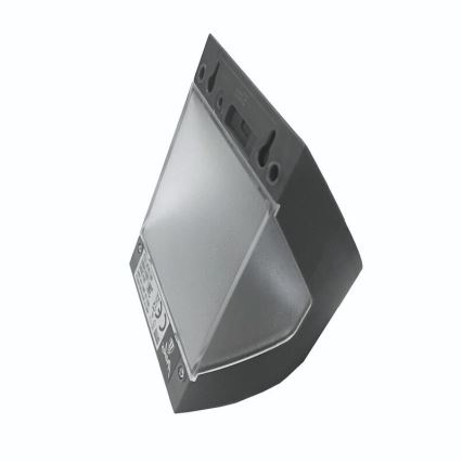 LED solarna zidna svetiljka sa senzorom LED/3W/3,7V 3000/4000K 1200 mAh IP54 antracit