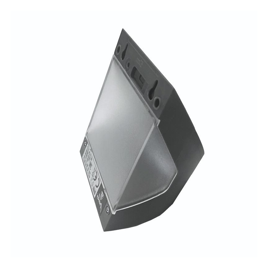 LED solarna zidna svetiljka sa senzorom LED/3W/3,7V 3000/4000K 1200 mAh IP54 antracit